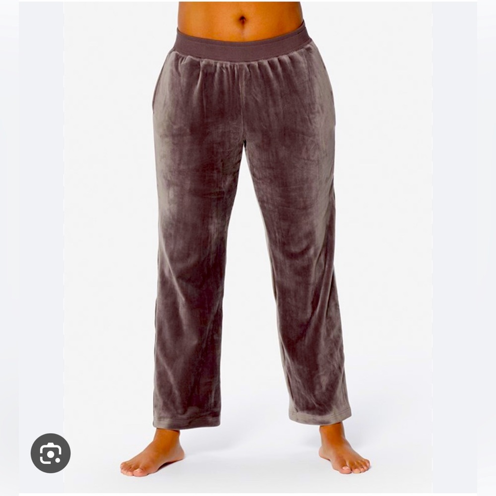 Ruby Ribbon Velour Pant Mink